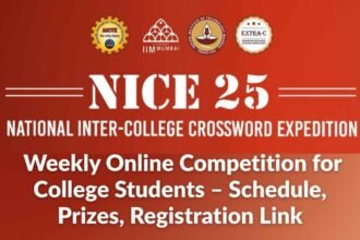 NICE 25- National Inter-College Crossword Expedition